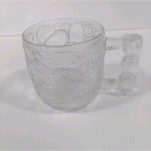 Vintage Flintstones McDonalds Limited Release Rocky Road 1993 Glass Textured Mug